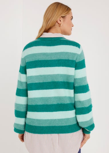 Green Stripe Jumper
