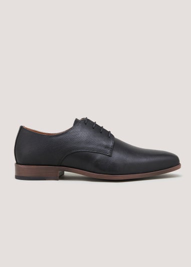 Black Derby Leather Shoes