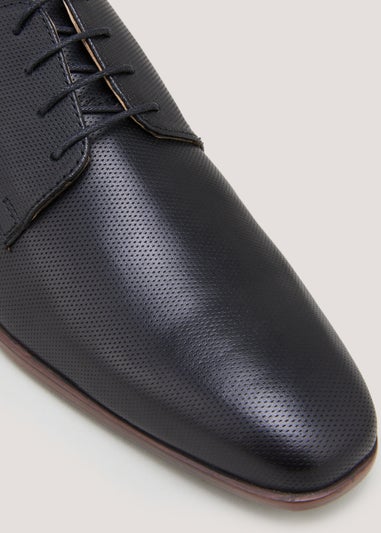 Black Derby Leather Shoes