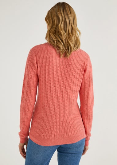 Coral Baby Cable Jumper