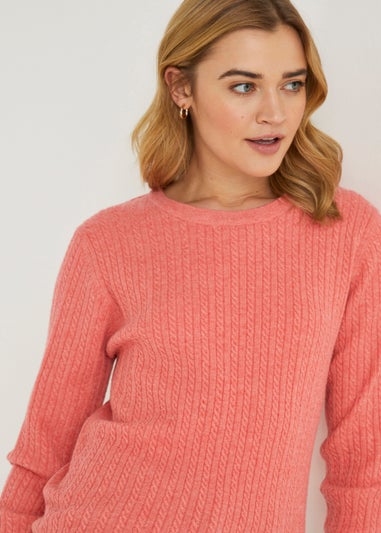 Coral Baby Cable Jumper