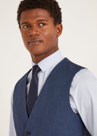 Taylor & Wright Douglas Blue Tailored Fit Suit Waistcoat