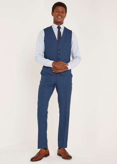 Taylor & Wright Douglas Blue Tailored Fit Suit Waistcoat