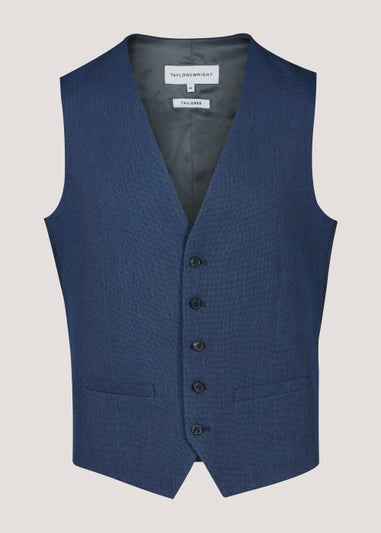 Taylor & Wright Douglas Blue Tailored Fit Suit Waistcoat