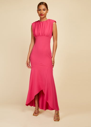 Little Mistress Pink Fishtail Maxi Dress