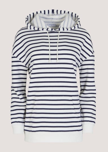 Cream Stripe Hoodie