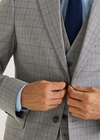 Taylor & Wright Washington Grey Tailored Fit Suit Jacket