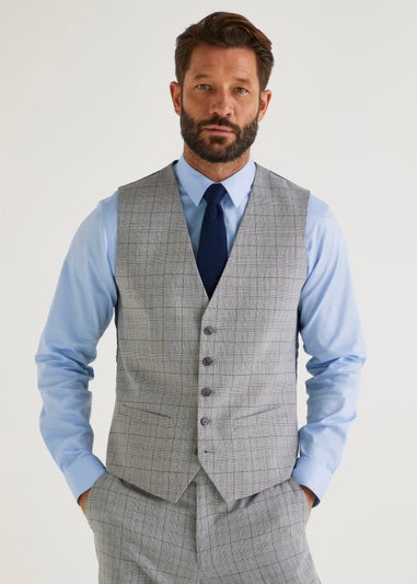 Taylor & Wright Washington Grey Tailored Fit Suit Waistcoat