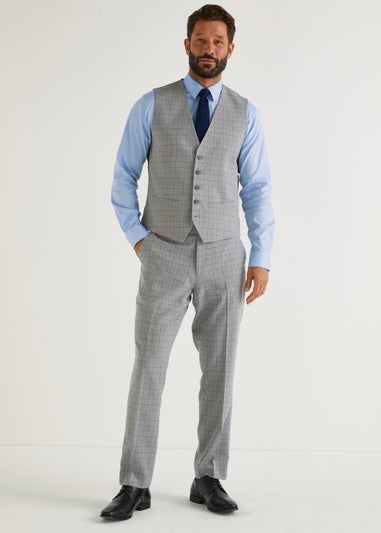 Taylor & Wright Washington Grey Tailored Fit Suit Waistcoat