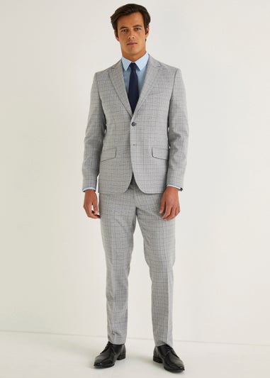 Taylor & Wright Washington Grey Slim Fit Suit Trousers