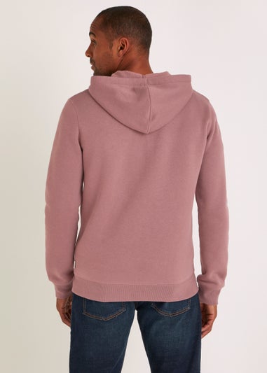 Pink Essential Zip Up Hoodie