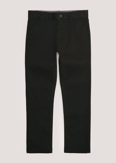 Boys Black Chinos (4-13yrs)