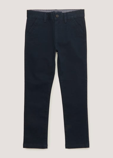 Boys Navy Chinos (4-13yrs)