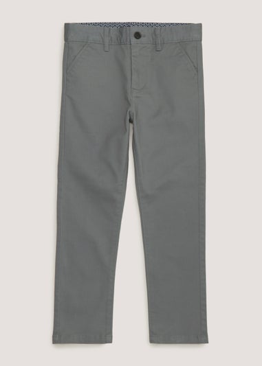 Boys grey hot sale chino pants