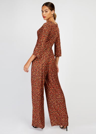 Girls on Film Animal Print Jumpsuit