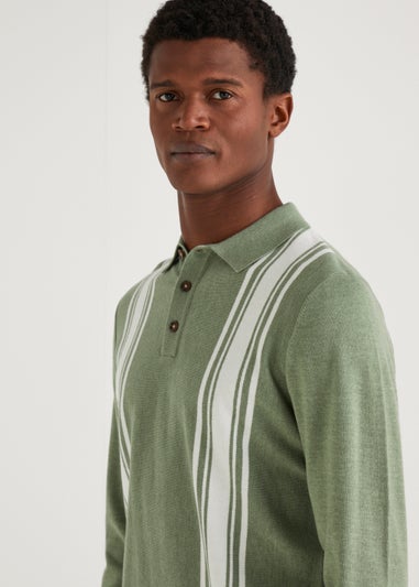 Sage Long Sleeve Polo Shirt