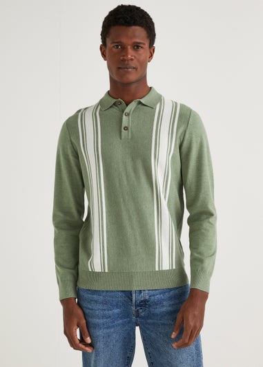 Sage Long Sleeve Polo Shirt