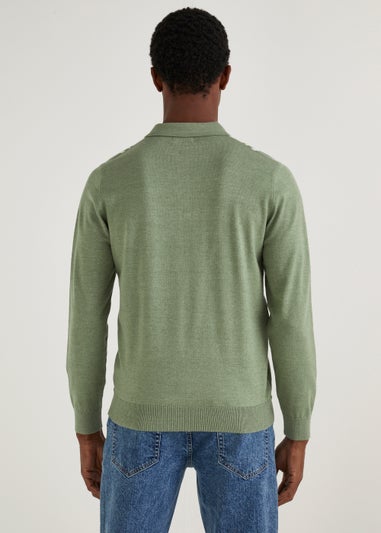 Sage Long Sleeve Polo Shirt