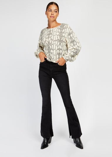 Girls on Film by Dani Dyer Animal Print Knitted Jumper