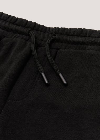 Boys Black Jogger Shorts (4-13yrs)