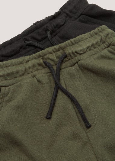 Boys 2 Pack Jogger Shorts (4-13yrs)