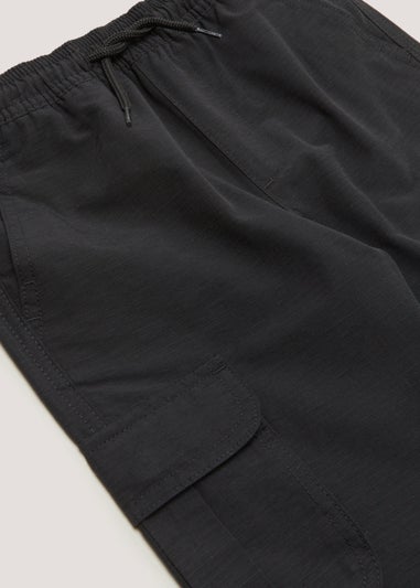 Boys Black Cargo Trousers (4-13yrs)