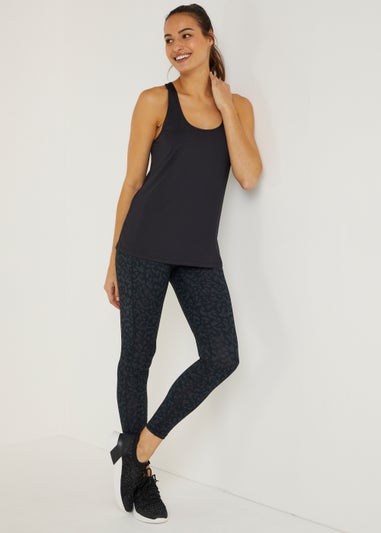 Souluxe Black Mesh Sports Vest Top