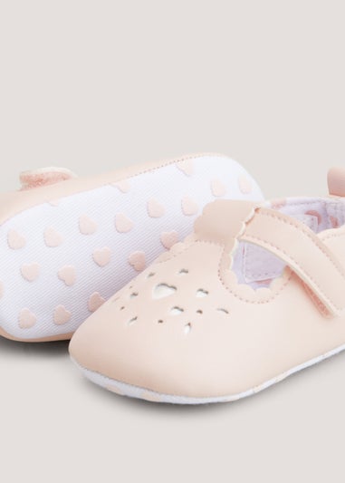 Pink Soft Sole Baby Shoes (Newborn-18mths)