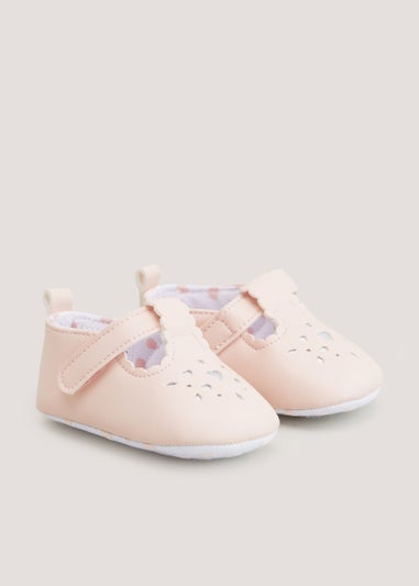 Pink Soft Sole Baby Shoes (Newborn-18mths)