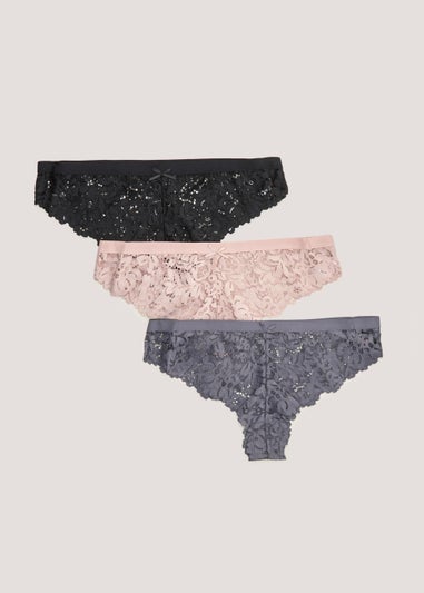 3 Pack Brazilian Knickers