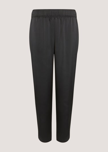 Et Vous Black Satin Joggers