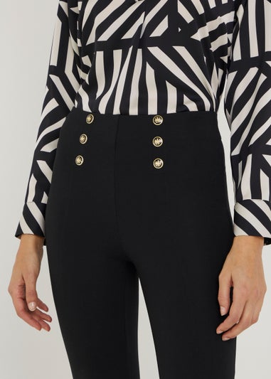 Et Vous Black Button Leggings