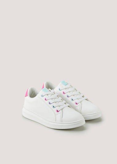 Girls White Trainers (Younger 10-Older 5)