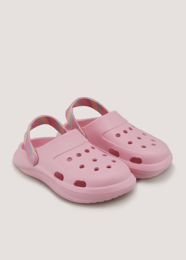 Girls Pink Clogs (Younger 13-Older 5)