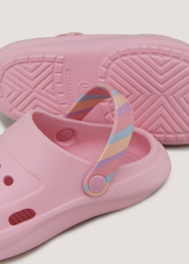 Girls Pink Clogs (Younger 13-Older 5)