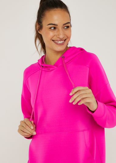 Souluxe Pink Modal Longline Hoodie