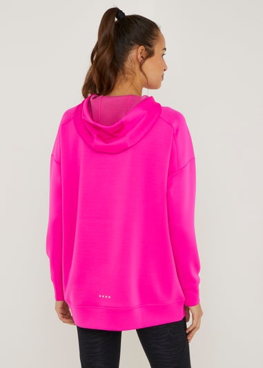 Nike pink cheap longline hoodie