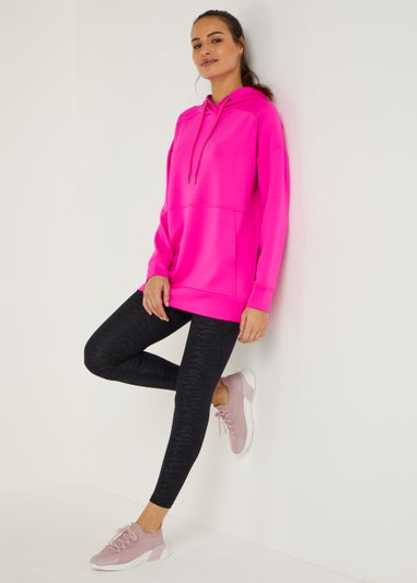 Souluxe Pink Modal Longline Hoodie