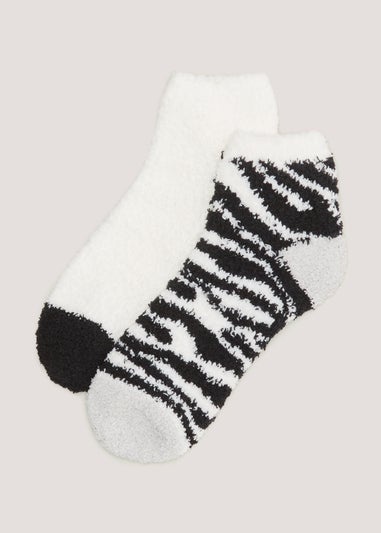 2 Pack Monochrome Cosy Thermal Socks