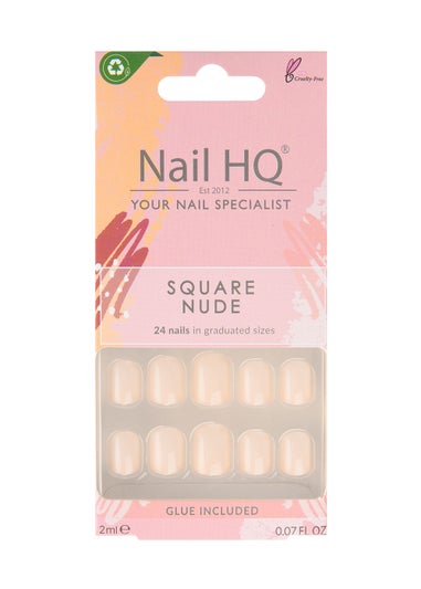 Nail HQ Square False Nails ? Nude