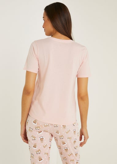 Pink Mix & Match Sloth Pyjama Top