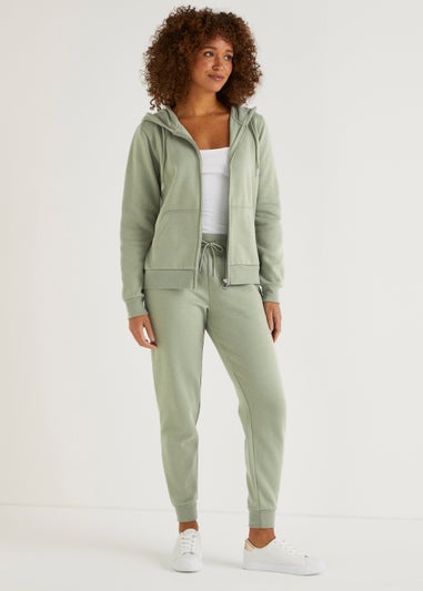 Khaki Tapered Joggers