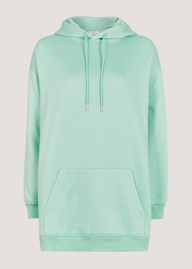 Green Longline Hoodie