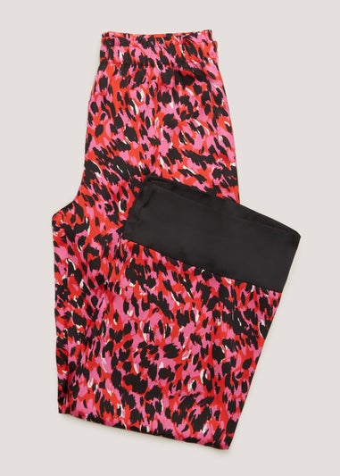 Red Animal Print Pyjama Bottoms