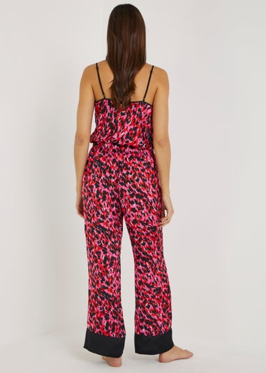 Red Animal Print Pyjama Bottoms