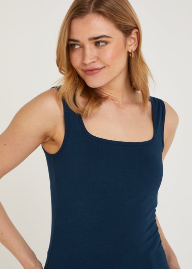 Navy Short Vest Top