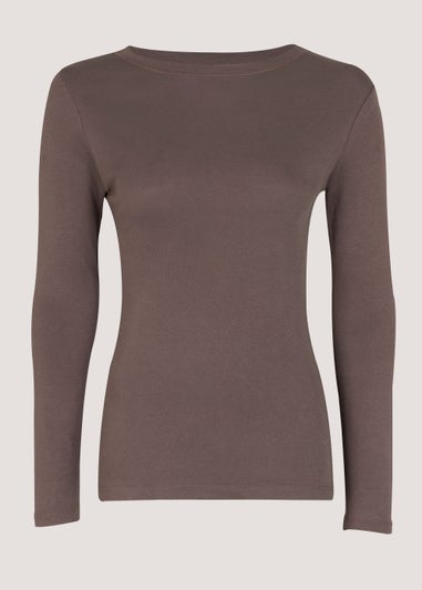 Brown Long Sleeve T-Shirt