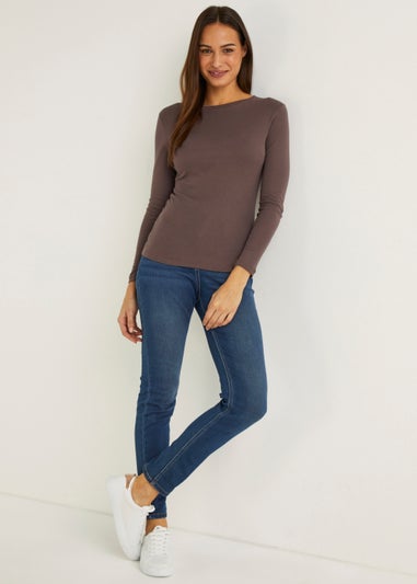 Brown Long Sleeve T-Shirt