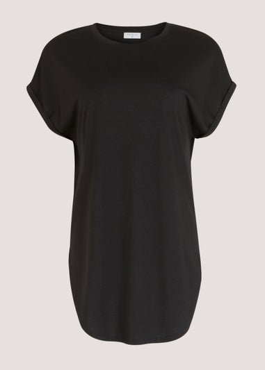 Black Longline T-Shirt