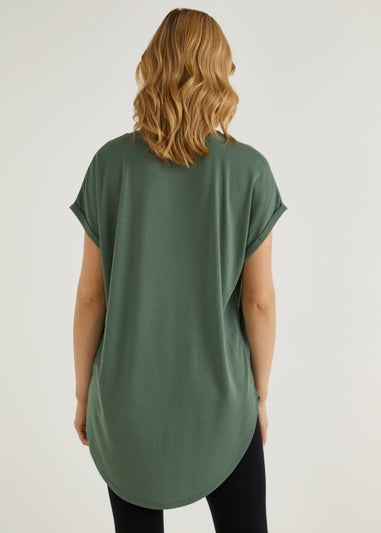 Khaki Longline Tee